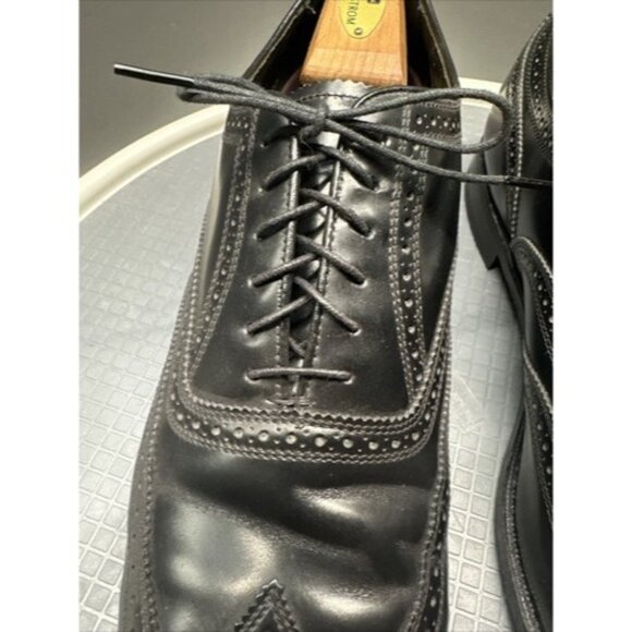 Florsheim Black Men\'s Dress shoes Long Paterned Wingtip Derby Size 13 main image 4